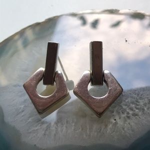 Vintage Sterling Silver Post Back Earrings